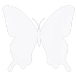 Plastic Butterflies Black / White 12cm 20s - Educational Vantage