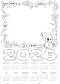 Cardboard Calendar 2026 Blanks A3 Pack of 25 - Educational Vantage