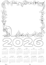 Cardboard Calendar 2026 Blanks A3 Pack of 25 - Educational Vantage