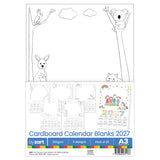 Zart Card Calendar Themed Blanks A3 25 2027