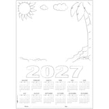 Zart Card Calendar Themed Blanks A3 25 2027