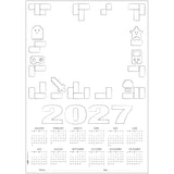 Zart Card Calendar Themed Blanks A3 25 2027