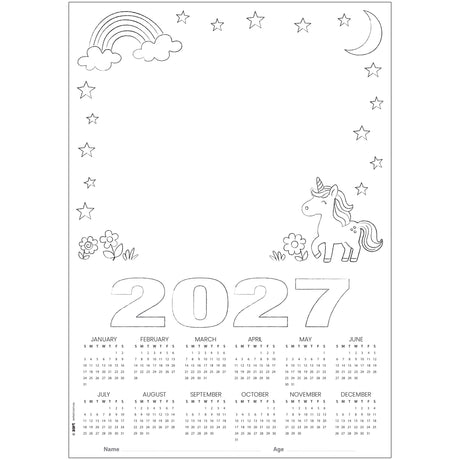 Zart Card Calendar Themed Blanks A3 25 2027