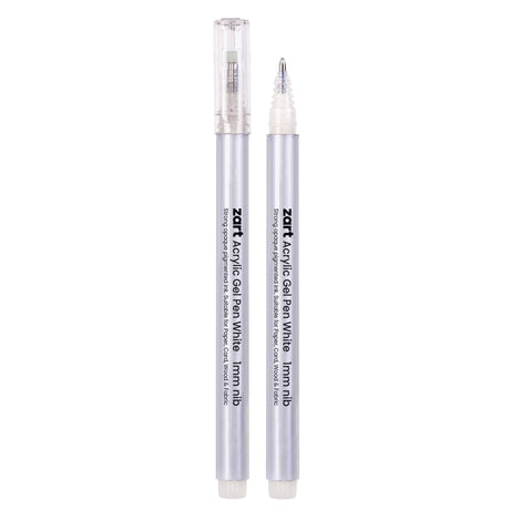 Zart Gel Pen White Pack of 20 - Educational Vantage
