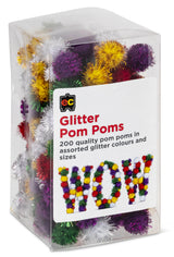 Pom Poms Glitter Packet 200