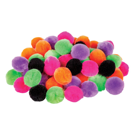 Pom Poms Halloween Pack of 200 - Educational Vantage