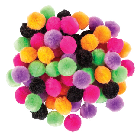 Pom Poms Halloween Pack of 200 - Educational Vantage