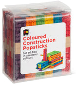 Coloured Construction Popsticks - Educational Vantage