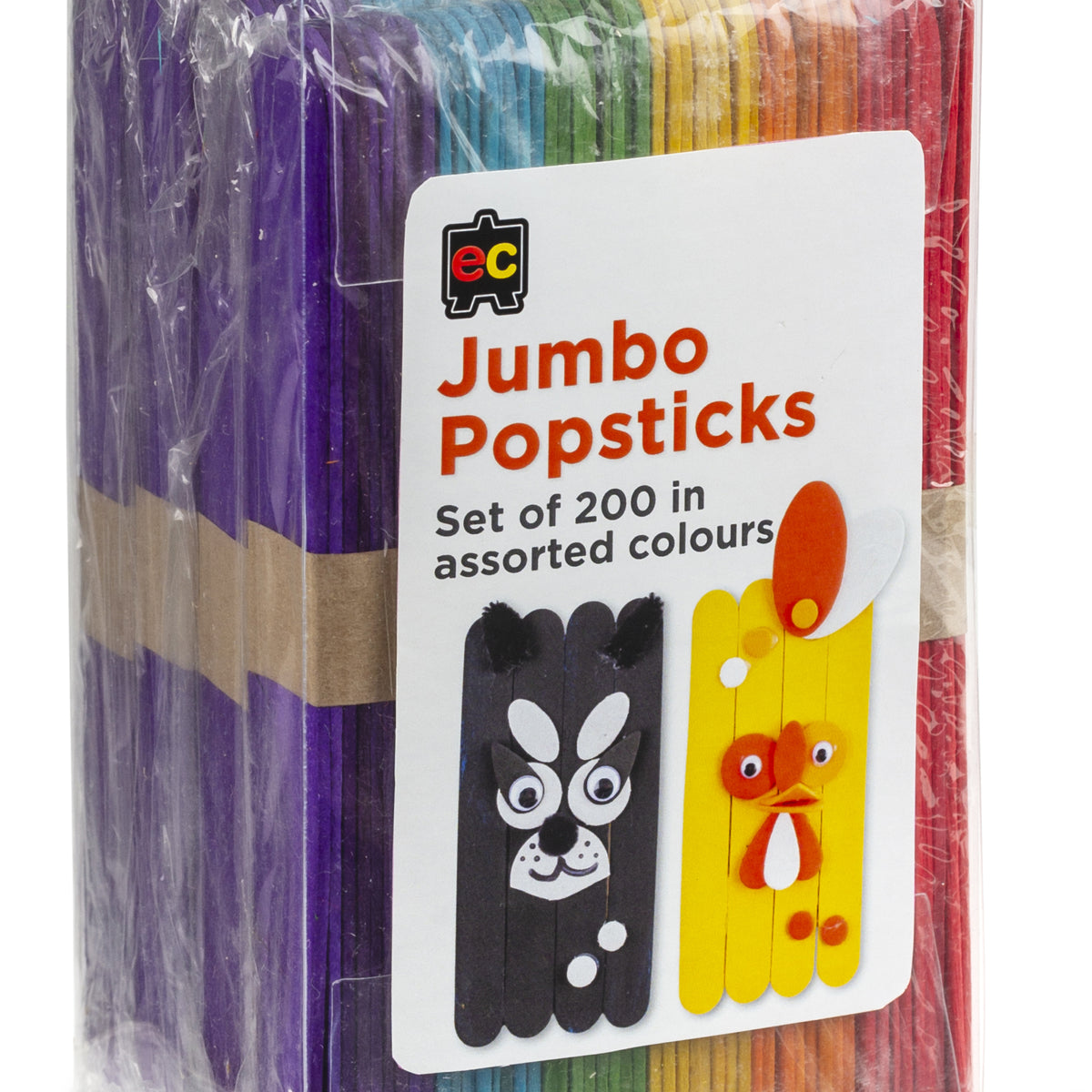Jumbo Coloured Popsticks