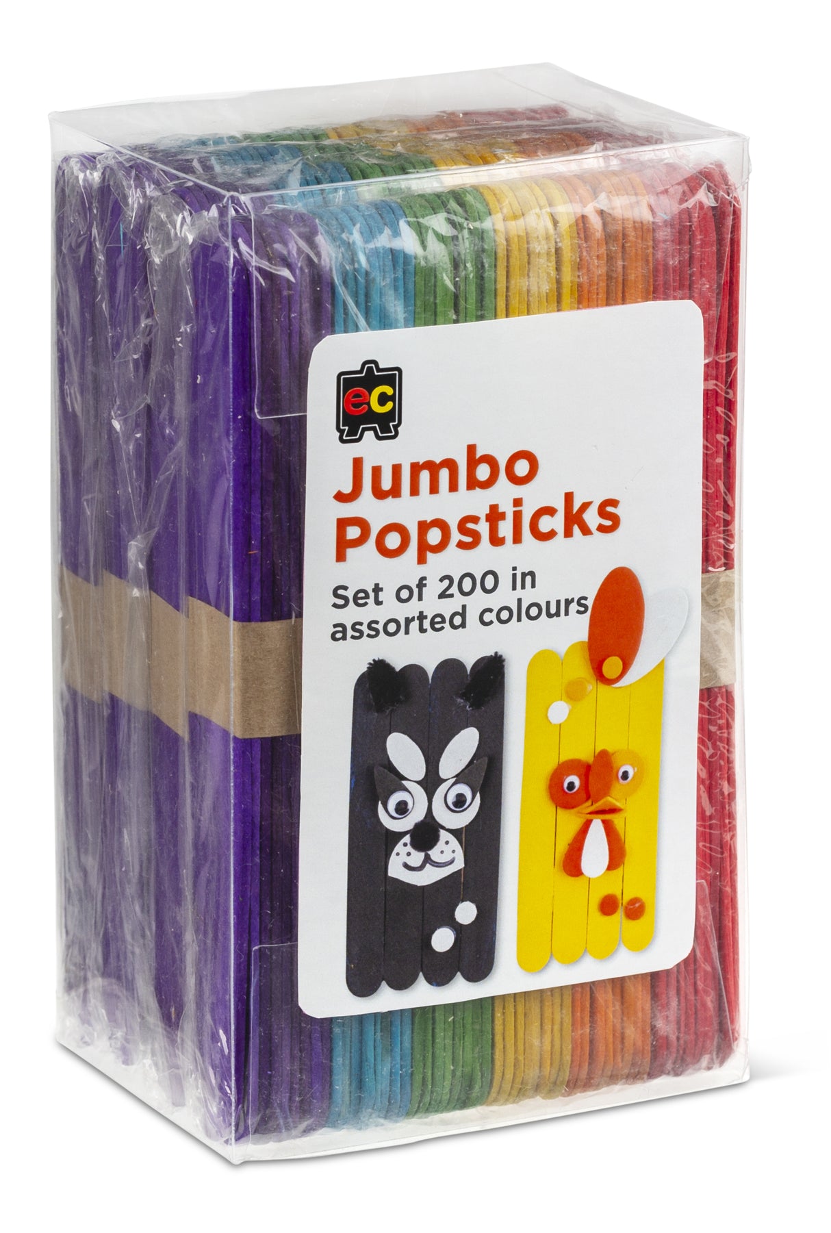 Jumbo Coloured Popsticks - Educational Vantage