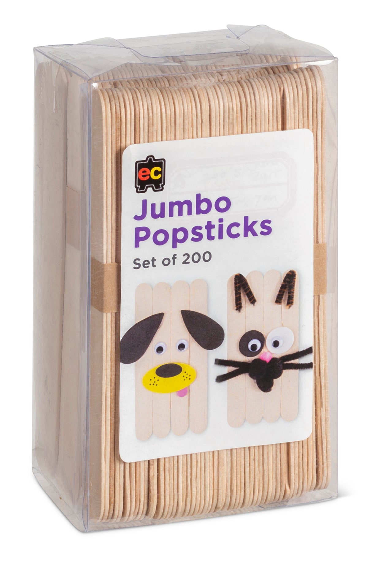 Jumbo Natural Popsticks - Educational Vantage