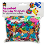 Sequins Assorted Shapes 150gm - Educational Vantage
