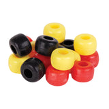 Zart Plastic Pony Beads Red Yellow Black 250g