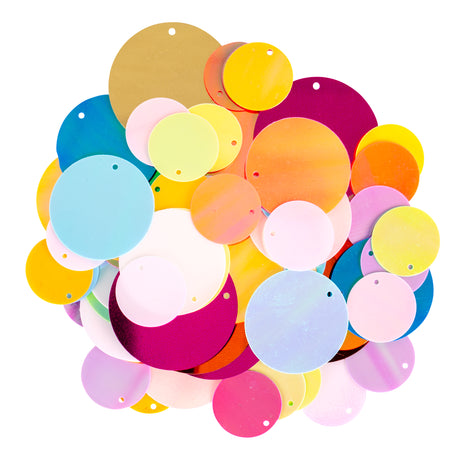 Sequin Circles Assortment 50g - Educational Vantage
