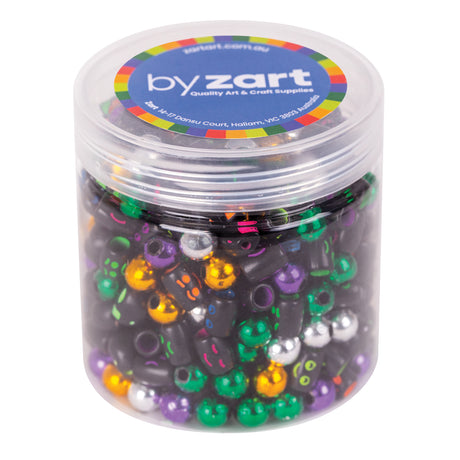 Skull & Face Beads 100g Jar - Educational Vantage