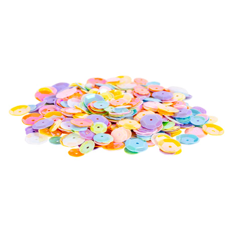Embossed Sequins Pastel Iridescent 50g - Educational Vantage