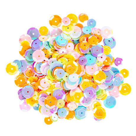 Embossed Sequins Pastel Iridescent 50g - Educational Vantage