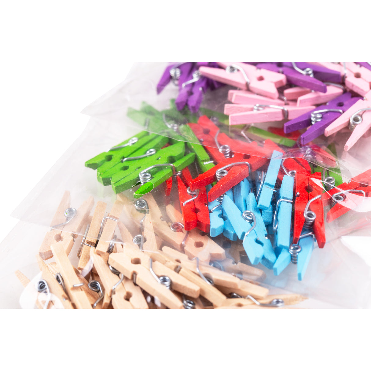 Kaleidoscope Mini Coloured Pegs Pack