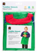 Toddler Smock Green and Blue (ages 2-4) - Educational Vantage