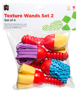 Texture Wands Assorted #2 Pack of 4 - Educational Vantage