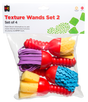 Texture Wands Assorted #2 Pack of 4 - Educational Vantage