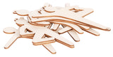 Wooden Active Figures Pack of 24 - Educational Vantage