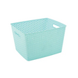 Storage Basket Knotted Large Teal - Educational Vantage