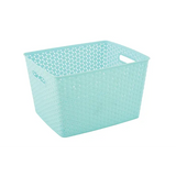 Storage Basket Knotted Large Teal - Educational Vantage