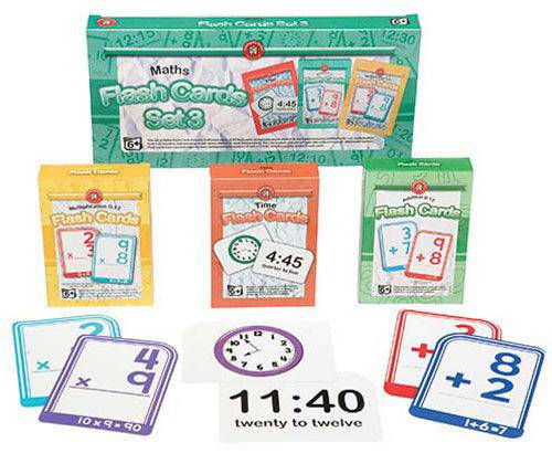 Maths Flash Cards Set of 3 | Educational Vantage