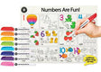 Colour-In Placemat Are Fun + 8 Pack Markers - Educational Vantage
