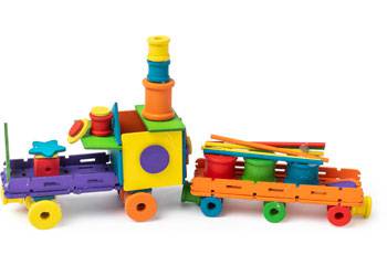 Coloured Construct & Play Set Assorted - Educational Vantage