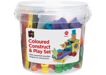 Coloured Construct & Play Set Assorted - Educational Vantage