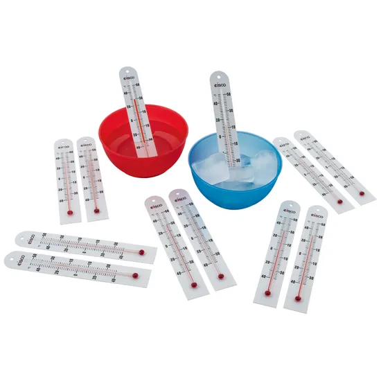 Plastic Thermometers -40 to +50 Â°C - Pack of 12 - Educational Vantage
