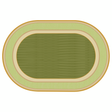 Green Oval Carpet - 274 x 183cm - Educational Vantage