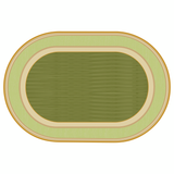 Green Oval Carpet - 274 x 183cm - Educational Vantage