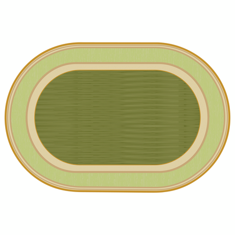 Green Oval Carpet - 274 x 183cm - Educational Vantage