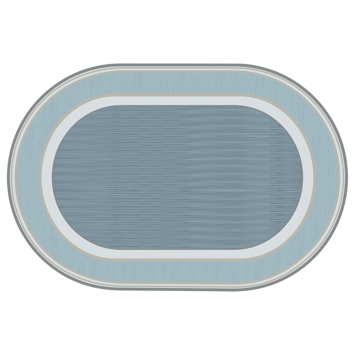 Blue Oval Carpet - 274 x 183cm - Educational Vantage