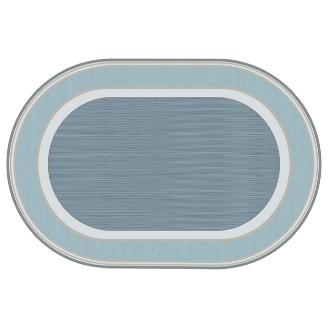 Blue Oval Carpet - 274 x 183cm - Educational Vantage