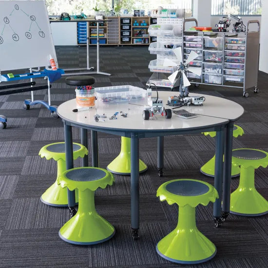Ergerite Flexi Stool - Lime Green - 37 cm Seat Height - Educational Vantage