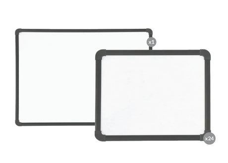Magnetic Mini Whiteboard 24 Set with Teacher Board - Educational Vantage