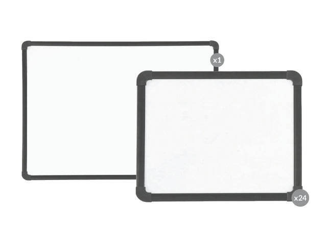 Magnetic Mini Whiteboard 24 Set with Teacher Board - Educational Vantage