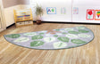 Natural World Semi-Circle Carpet -300 x 150cm - Educational Vantage