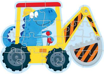 Dino Digger: Digger Shaped Puzzle - Educational Vantage
