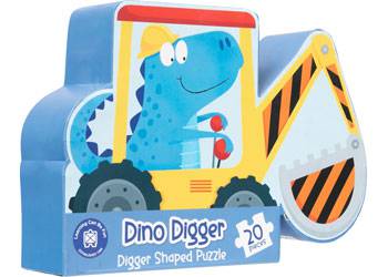 Dino Digger: Digger Shaped Puzzle - Educational Vantage