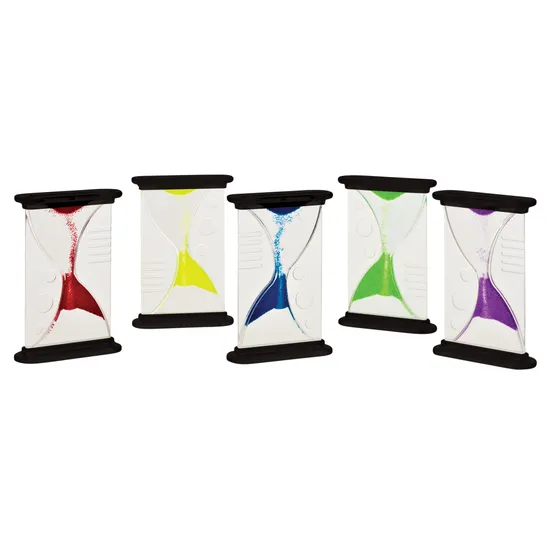 Reverse Sand and Liquid Timers - Set of 6 - Educational Vantage