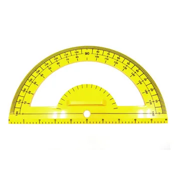 Protractor - Blackboard - Plastic - 0-180Â° - Educational Vantage