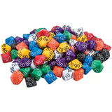 Place Value Dice Tens  - 10-Sided - 100PC - Educational Vantage
