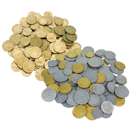 Money Silver & Gold Coins 114 pc - Educational Vantage