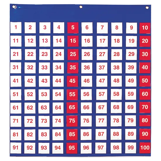 Hundreds Vinyl Chart & Cards - Educational Vantage