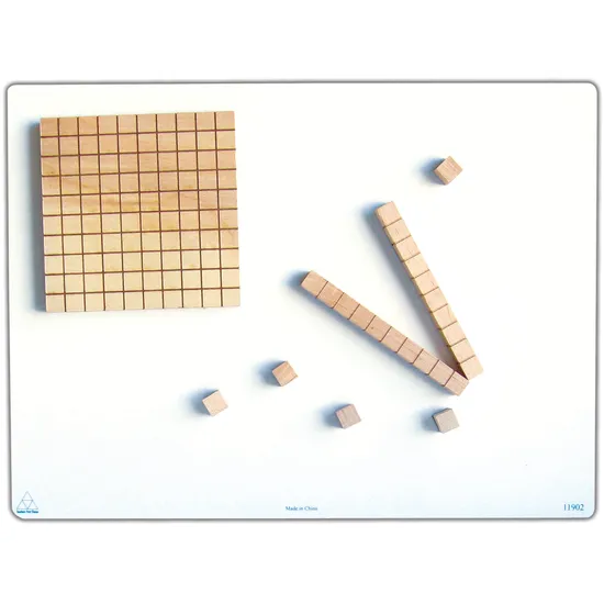 Wooden MAB Base 10 Magnetic 3D Set 55 pc - Educational Vantage